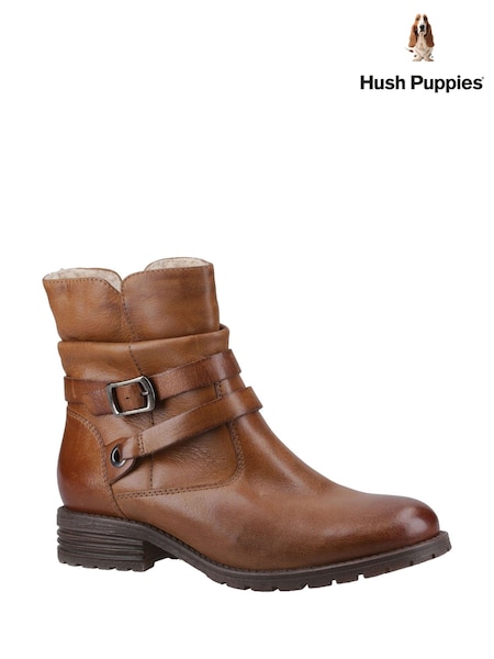 Natural - Ghete Hush Puppies Piper pe gleznă (AD1155) | 521 LEI