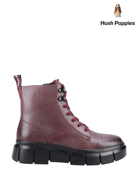 Roșu - Hush Puppies Fawn Ankle Negru Cizme (AD1162) | 625 LEI
