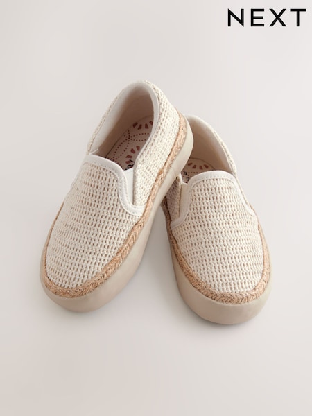 Neutral Woven Loafers (AD1409) | 79 QAR - 94 QAR