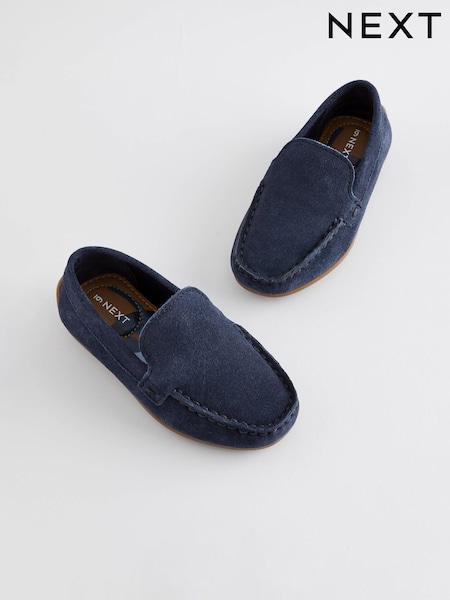 أزرق داكن أزرق - Suede Slip-ons Loafers Shoes (AD1412) | ‏13 ر.ع.‏ - ‏15 ر.ع.‏
