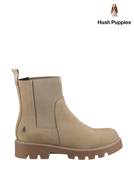 Natural - Hush Puppies Adeline Ankle Negru Cizme (AD1439) | 417 LEI