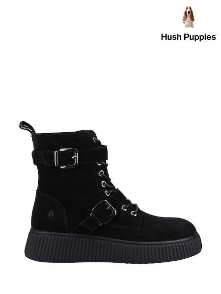 Hush Puppies Aspen Ankle Black Boots (AD1501) | €59