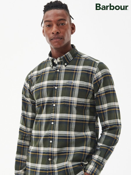 Barbour® Shieldton Tailored 100% Cotton Checked Shirt (AD1728) | ‏434‏₪