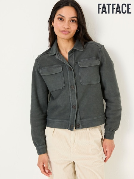 FatFace 100% Cotton Jersey Shirt Jacket (AD1767) | ‏226‏₪