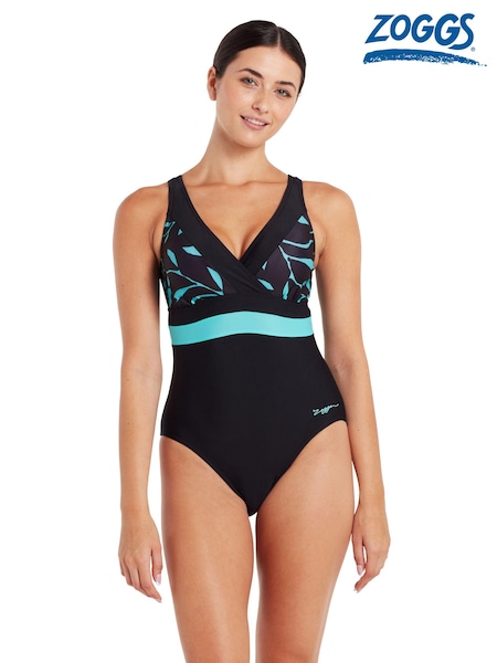 Zoggs Daintree Square Back Black Swimsuit (AD1800) | €33