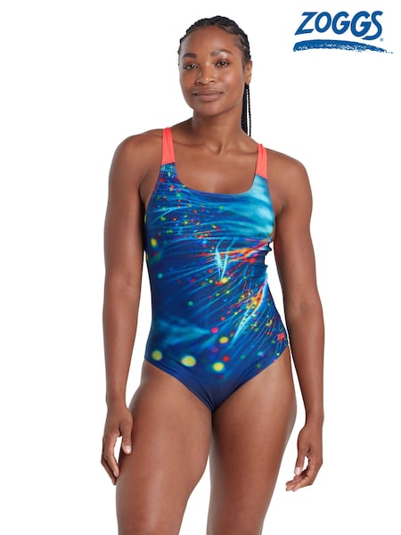 Zoggs Blue Orbital Speedback Swimsuit (AD1821) | €30