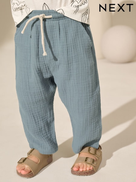 Blau - Soft Textured 100% Cotton Trousers (3mths-7yrs) (AD1833) | 12 € - 15 €