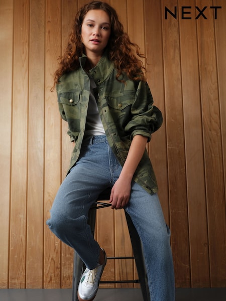 הסוואה חאקי - Cotton Utility Jacket (AD1905) | ‏154‏₪