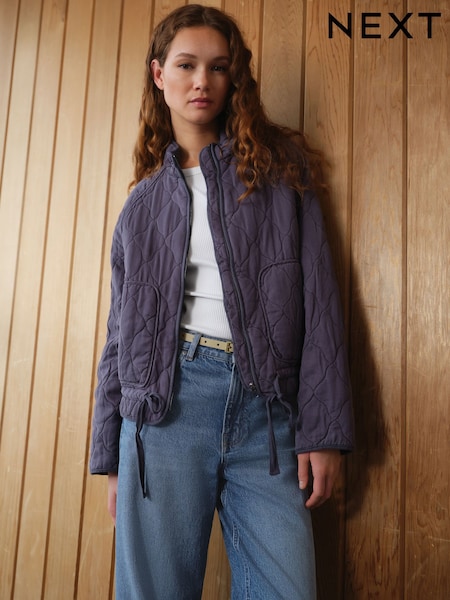 رمادي رمادي داكن - Quilted Jacket (AD1910) | ‏335 ر.س.‏