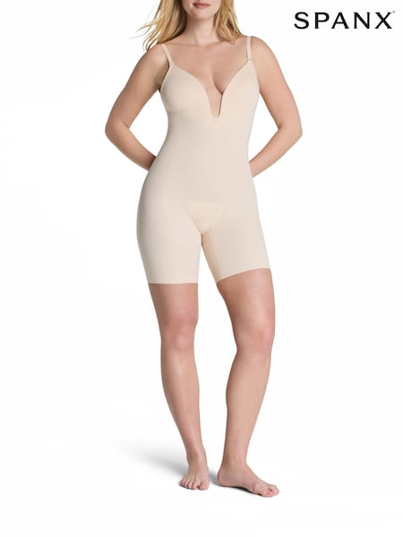 Nua - Spanx Spanxshape™ Suit Your Fancy Plunge Low-back Mid-thigh Bodysuit