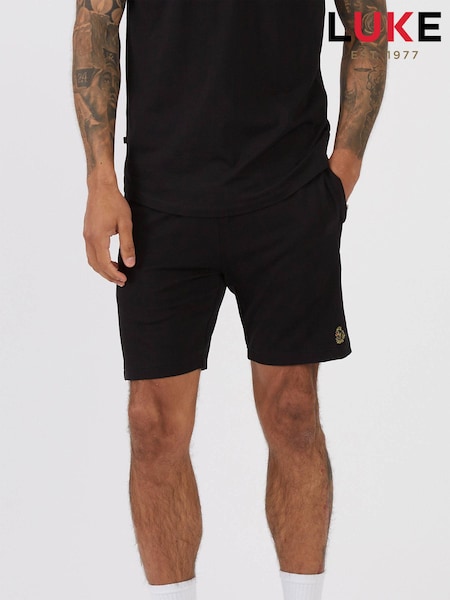 Luke 1977 Smashing Jet Black Shorts (AD2409) | AED131
