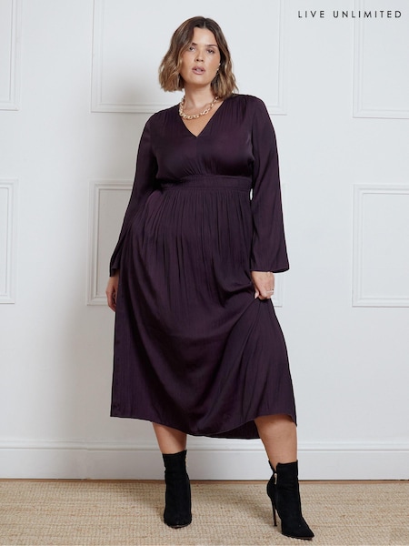 Vişinu - Live Unlimited Plisat Midi Rochie (AD2460) | 413 LEI