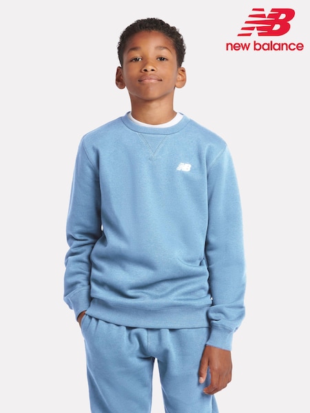 New Balance Blue Boys Small Logo Sweatshirt (AD2697) | €60 - €72