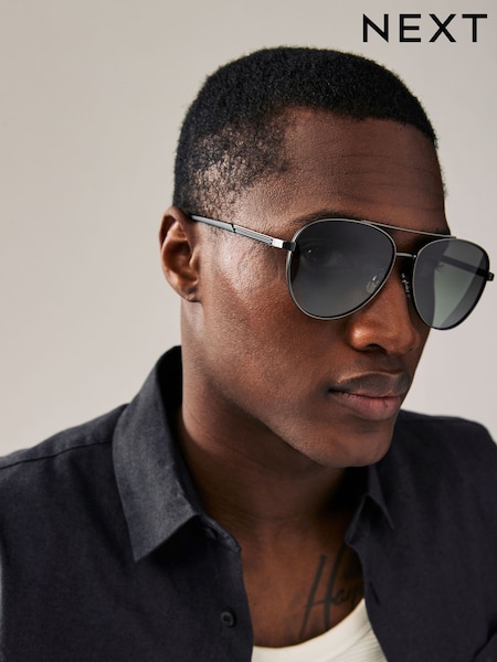 Grey Tone Aviator Style Sunglasses (AD2853) | 93 SAR