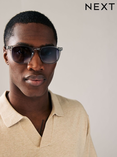 透明 - Round Sunglasses (AD2859) | NT$570