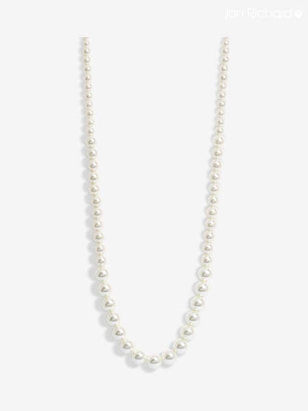 Jon Richard Silver Tone Long Graduated Pearl Necklace (AD2865) | € 39