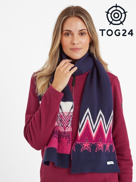 Tog 24 Blue Baindon Knitted Starry Night Scarf (AD2991) | €38