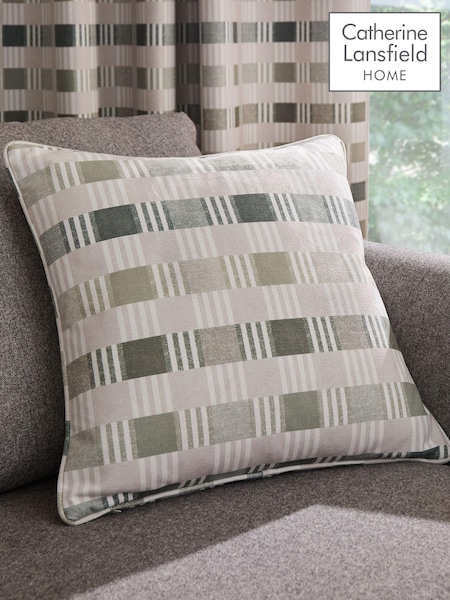 Catherine Lansfield Green Wilson Check Cushion (AD3063) | €22