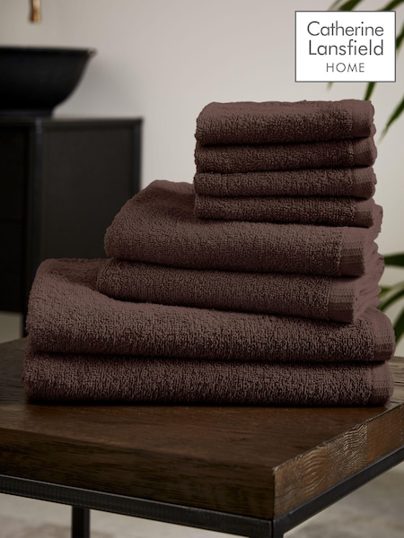 Catherine Lansfield Quick Dry 100% Cotton Towel Set (AD3309) | R$ 225