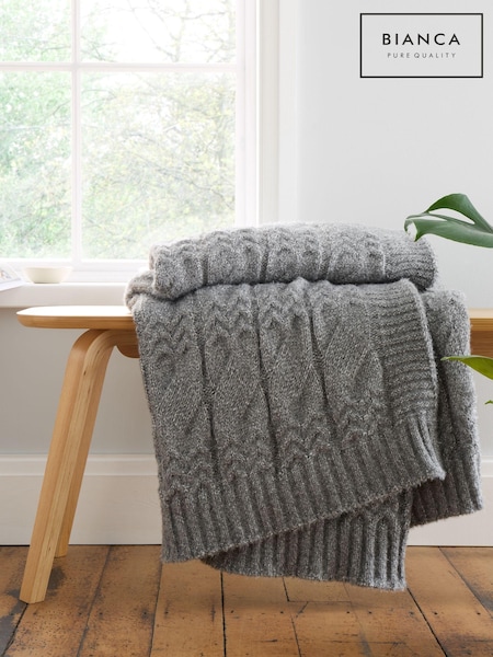 Bianca Cosy Soft Cable Knit Throw (AD3367) | 345 zł