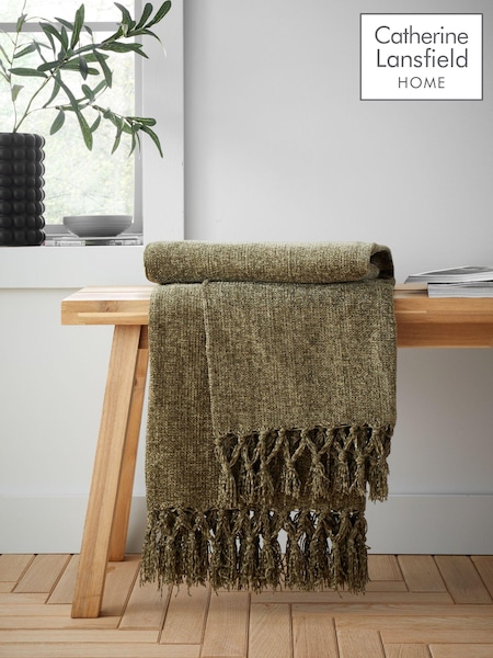 Catherine Lansfield Wilson Plain Chenille Throw (AD3396) | ‏93 د.إ.‏