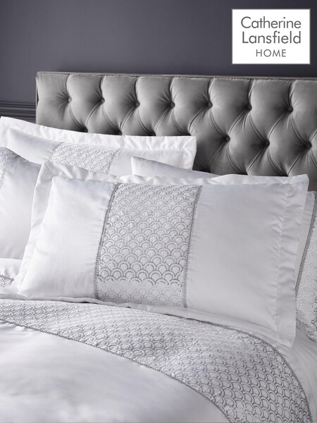 Catherine Lansfield Deco Sequin Glamour Quilted Pillowsham Pair (AD3413) | € 37