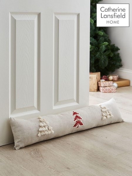 Catherine Lansfield Natural Tufted Christmas Tree Draught Excluder (AD3477) | 84 QAR