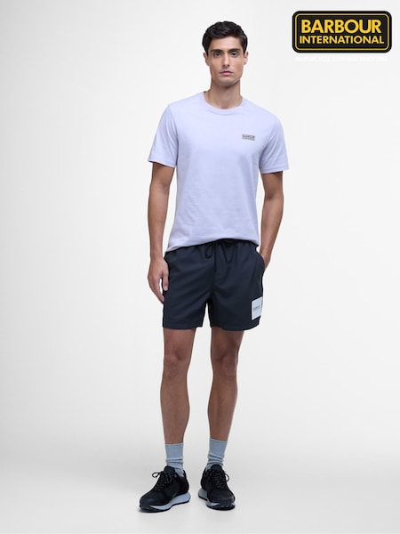 Barbour® International Block Print Black Swim Shorts (AD3620) | ₪226
