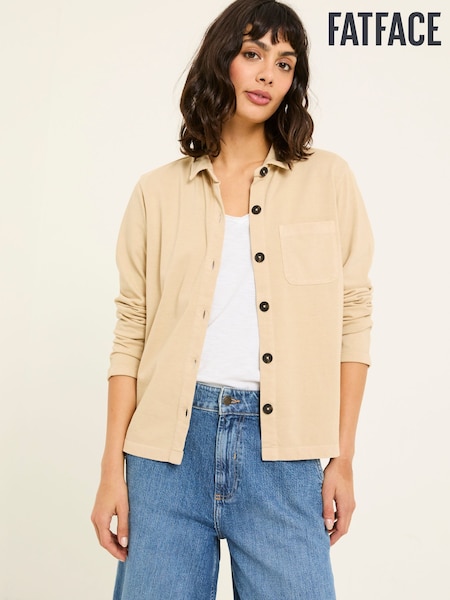 FatFace Jess Natural 100% Cotton Jersey Shirt (AD3732) | €56