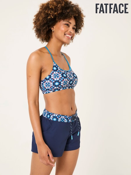 FatFace Hove Dark Blue Geo Board Shorts (AD3779) | ₪161