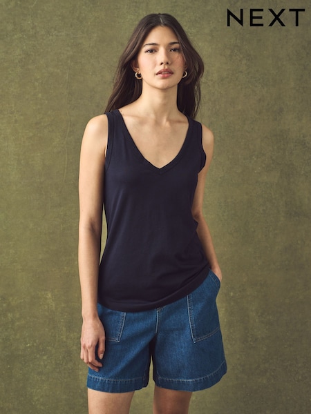 Navy Modal Slouch Vest (AD3845) | €10