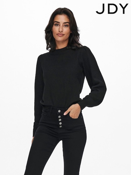 Schwarz - JDY High Neck Knitted Pullover Jumper (AD3868) | 13 €