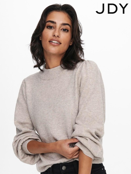Grau - JDY High Neck Knitted Pullover Jumper (AD3872) | 17 €