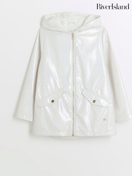 River Island Girls Glitter Hooded Raincoat (AD3933) | ‏102 د.إ.‏ - ‏ 131‏ د.إ.