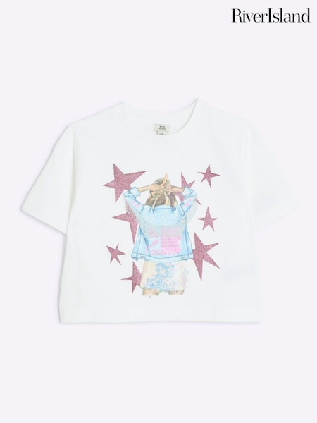 River Island Graphic Star 100% Cotton T-Shirt (AD3935) | €22