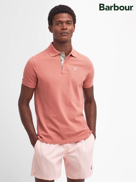 Barbour® Clay 100% Cotton Classic Polo Shirt (AD3956) | 407 QAR