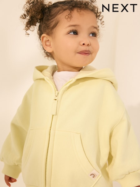 Yellow Zip Through Hoodie (3mths-7yrs) (AD3961) | €14 - €17