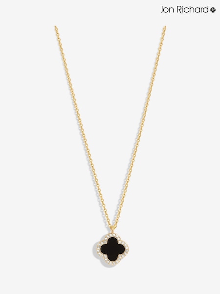 Jon Richard Gold Tone Jet Clover Pendant Necklace (AD3980) | €22.50