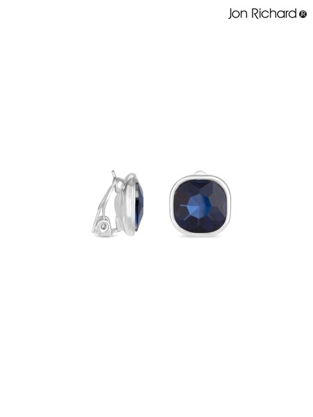 Jon Richard Tone Blue Stone Clip Earrings (AD3985) | kr266