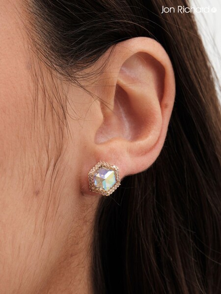 Jon Richard Tone Cube Drop Earrings (AD3996) | ‏91‏₪