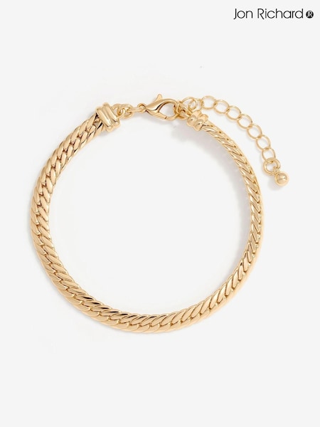 Jon Richard Gold Tone Herringbone Chain Bracelet (AD4002) | €22.50