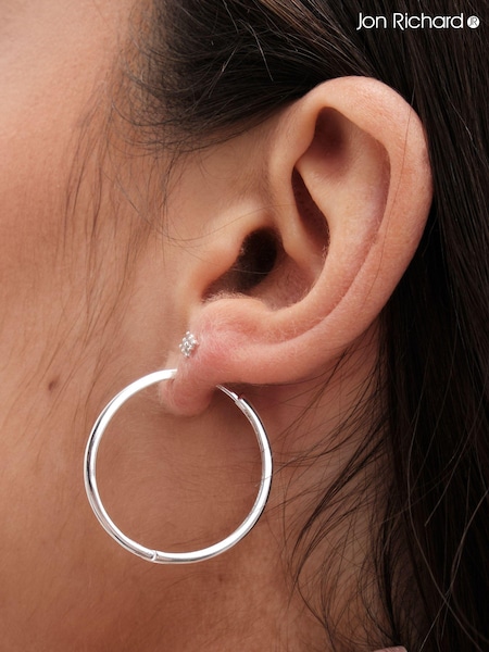Jon Richard Silver Tone Semi Precious Drop Earrings (AD4020) | € 28