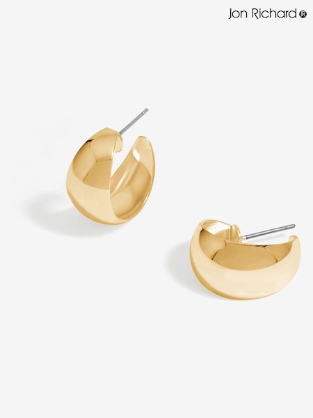 Jon Richard Gold Tone Polished Hoop Earrings (AD4025) | €18.50