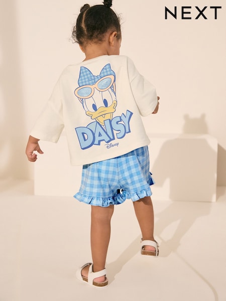 Cream Daisy Duck Top & Shorts Set (3mths-7yrs) (AD4075) | €24 - €30