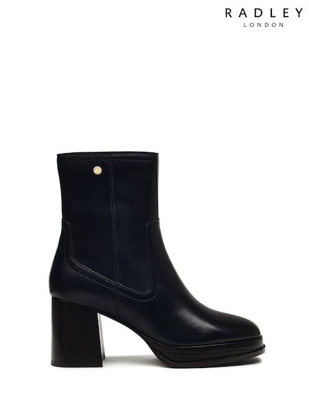 Radley London Feslham Place Platform Black Boots (AD4146) | 443 QAR