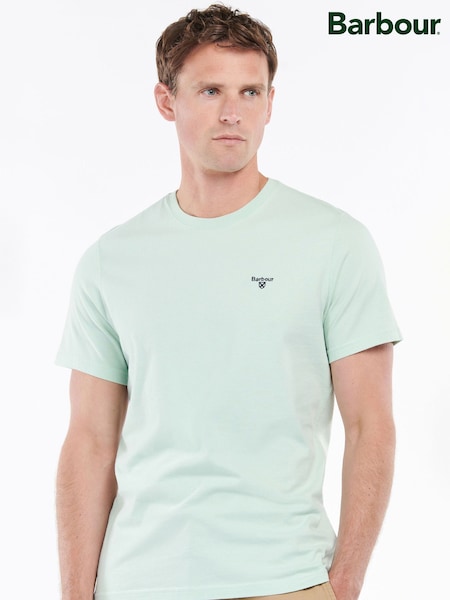 Barbour® Dusty Mint Mens 100% Cotton Sports T-Shirt (AD4158) | €52