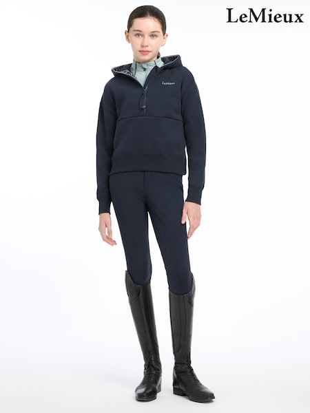 Albastru - LeMieux Young Rider Hettie Half Zip Hoodie (AD4193) | 335 LEI