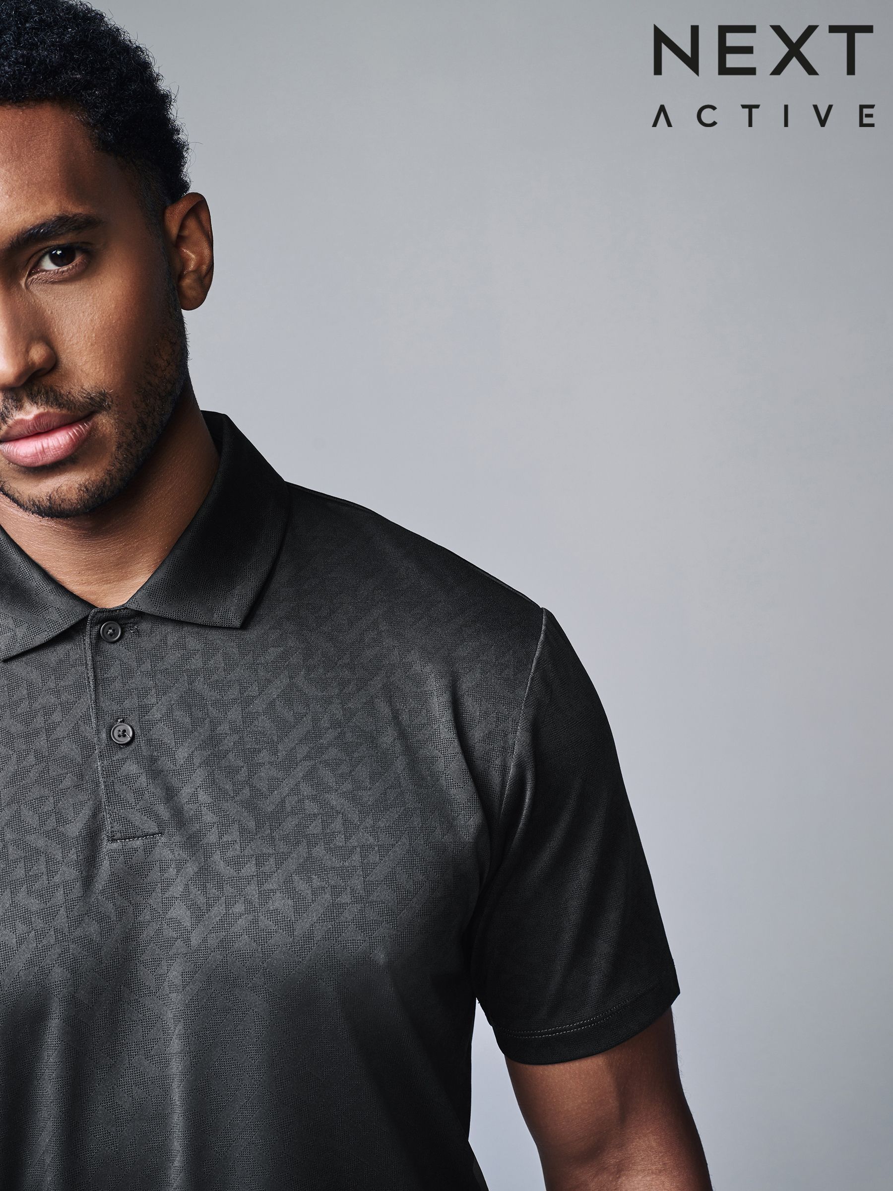 グレー パターン入り ポロシャツ グレー（灰色）｜オリジナルポロシャツのプリント・刺繍を激安価格