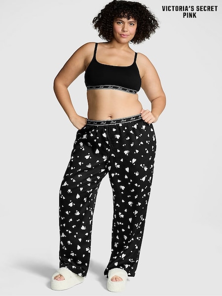 Victoria's Secret PINK Black White Hearts TENCEL™ Pyjama Bottoms (AD4213) | €33