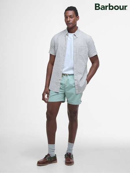 Barbour® Green Staple Swim Shorts (AD4342) | ₪231